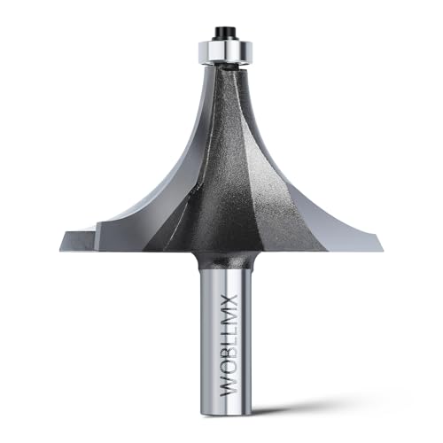 WOBLLMX 12mm Schaft Abrundfräser,Radius 32mm,mit Kugellager Oben Hartmetall Klinge Handlich langlebig und scharf für Holzbearbeitung DIY zu Hause WOBLLMX 12mm Schaft Abrundfräser,Radius 32mm,mit Kugellager Oben Hartmetall Klinge Handlich langlebig und scharf für Holzbearbeitung DIY zu Hause von WOBLLMX