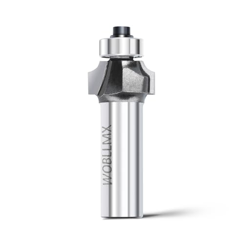WOBLLMX 12mm Schaft Abrundfräser,Radius 8mm,mit Kugellager Oben Hartmetall Klinge Handlich langlebig und scharf für Holzbearbeitung DIY zu Hause WOBLLMX 12mm Schaft Abrundfräser,Radius 8mm,mit Kugellager Oben Hartmetall Klinge Handlich langlebig und scharf für Holzbearbeitung DIY zu Hause von WOBLLMX