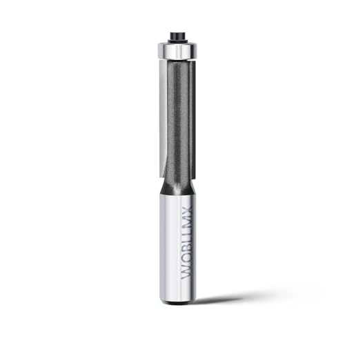 WOBLLMX 12mm Schaft Bündigfräser,Ø12.7mm Arbeitslänge 38mm,mit Kugellager Oben Hartmetall Klinge Handlich,langlebig und scharf für Holzbearbeitung DIY zu Hause WOBLLMX 12mm Schaft Bündigfräser,Ø12.7mm Arbeitslänge 38mm,mit Kugellager Oben Hartmetall Klinge Handlich,langlebig und scharf für Holzbearbeitung DIY zu Hause von WOBLLMX