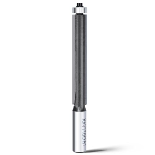 WOBLLMX 12mm Schaft Bündigfräser,Ø12.7mm Arbeitslänge 76mm,mit Kugellager Oben Hartmetall Klinge Handlich,langlebig und scharf für Holzbearbeitung DIY zu Hause WOBLLMX 12mm Schaft Bündigfräser,Ø12.7mm Arbeitslänge 76mm,mit Kugellager Oben Hartmetall Klinge Handlich,langlebig und scharf für Holzbearbeitung DIY zu Hause von WOBLLMX