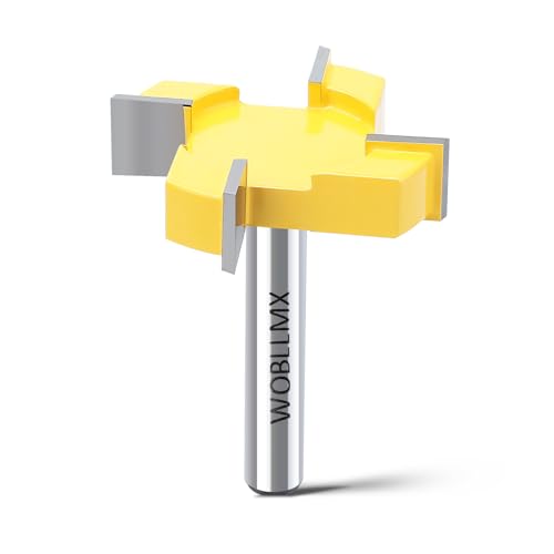 WOBLLMX 12mm Schaft Plattenfräser,L6.35mm 4-Zähne Hartmetall Klinge Fräser langlebig und scharf für Holzbearbeitungswerkzeug Bit WOBLLMX 12mm Schaft Plattenfräser,L6.35mm 4-Zähne Hartmetall Klinge Fräser langlebig und scharf für Holzbearbeitungswerkzeug Bit von WOBLLMX