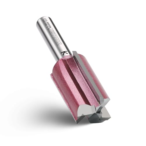 WOBLLMX 3 Klingen Nutfräser 8mm Schaft,Ø20mm Arbeitslänge 30mm Professional Hartmetall Bestückt Nutfräser Standard für Holz Dichteplatte Zubehör Handfräse(Gesamtlänge:90mm) von WOBLLMX