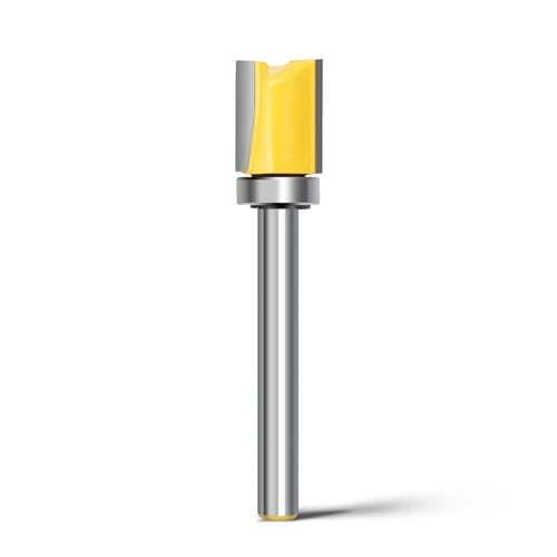 WOBLLMX 6mm Schaft Bündigfräser,Ø12mm Arbeitslänge 15mm,mit Kugellager Hartmetall Klinge Handlich,langlebig und scharf für Holzbearbeitung DIY zu Hause WOBLLMX 6mm Schaft Bündigfräser,Ø12mm Arbeitslänge 15mm,mit Kugellager Hartmetall Klinge Handlich,langlebig und scharf für Holzbearbeitung DIY zu Hause von WOBLLMX