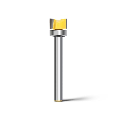 WOBLLMX 6mm Schaft Bündigfräser,Ø12mm Arbeitslänge 7.5mm,mit Kugellager Hartmetall Klinge Handlich,langlebig und scharf für Holzbearbeitung DIY zu Hause WOBLLMX 6mm Schaft Bündigfräser,Ø12mm Arbeitslänge 7.5mm,mit Kugellager Hartmetall Klinge Handlich,langlebig und scharf für Holzbearbeitung DIY zu Hause von WOBLLMX