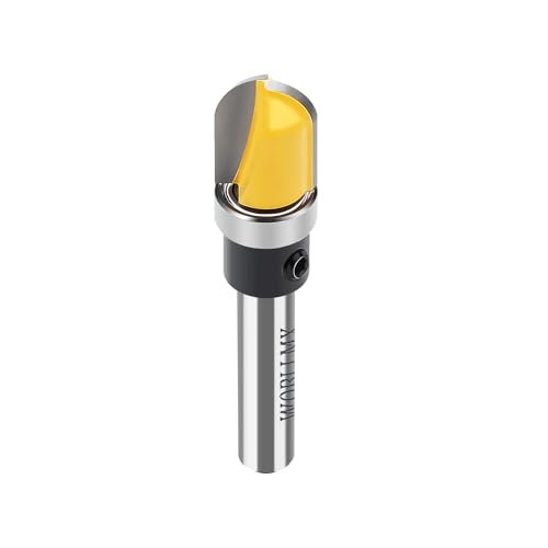WOBLLMX 8mm Fräser für Oberfräse,Ø12.7mm mit Kugellager Hohlkehlfräser Rundfräser Router Bits,für die Schneidwerkzeug Holzbearbeitung Shaker Cutter Werkzeuge von WOBLLMX