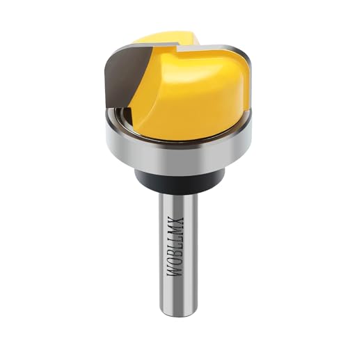 WOBLLMX 8mm Fräser für Oberfräse,Ø28.6mm mit Kugellager Hohlkehlfräser Rundfräser Router Bits,für die Schneidwerkzeug Holzbearbeitung Shaker Cutter Werkzeuge von WOBLLMX