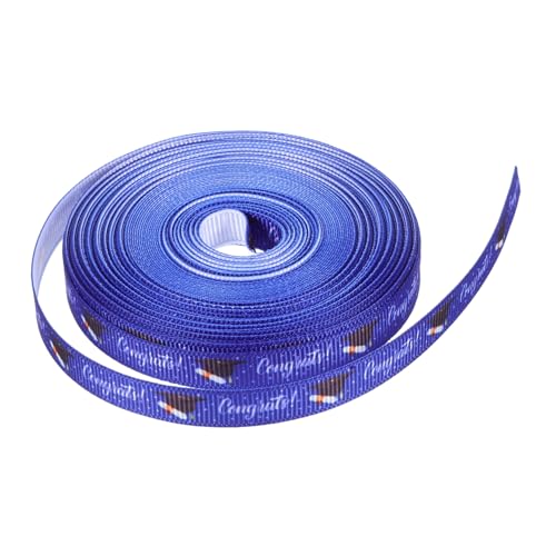 WOFASHPURET 1 Rolle Geschenkband Für Abschlusssaison Band-abschlussfeier Bandabschluss Breites Band Abschlussband-krawatte Staffelungsband Verpackungsbanddekor Abschluss Zubehör Polyester Blau WOFASHPURET 1 Rolle Geschenkband Für Abschlusssaison Band-abschlussfeier Bandabschluss Breites Band Abschlussband-krawatte Staffelungsband Verpackungsbanddekor Abschluss Zubehör Polyester Blau von WOFASHPURET