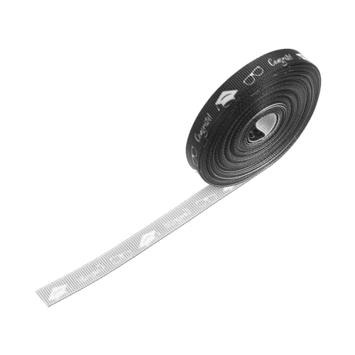 WOFASHPURET 1 Rolle Geschenkband für Abschlusssaison Abschlussband zum Thema Abschluss Abschlussbänder Abschlussfeier Bänder Abschluss Zubehör glückwunsch grad dekorationen Polyester Schwarz WOFASHPURET 1 Rolle Geschenkband für Abschlusssaison Abschlussband zum Thema Abschluss Abschlussbänder Abschlussfeier Bänder Abschluss Zubehör glückwunsch grad dekorationen Polyester Schwarz von WOFASHPURET