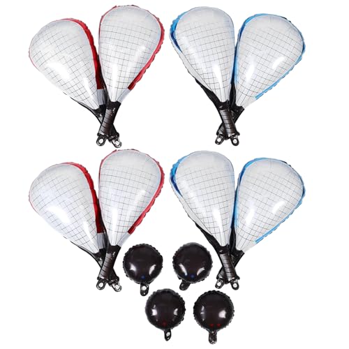 WOFASHPURET 1 Set Tennis-Partyballons – Folienballons mit Sportthema, Tennisschläger und Ball für Geburtstagsparty-Dekorationen, Veranstaltungen im Innen- und Außenbereich von WOFASHPURET