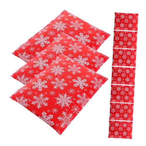 WOFASHPURET 10 Stück Kleine Gepolsterte Versandtaschen mit Weihnachts Schneeflockenmotiv Stoßdämpfende Blickdicht für Sicheren Versand Kleiner Geschäftspakete von WOFASHPURET