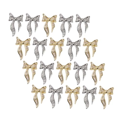 WOFASHPURET 100 Stück Nagelsticker Schleifen Charms für Kreative Nagelkunst Dekorative Maniküre Aufkleber für DIY Nageldesign für Besondere Anlässe und von WOFASHPURET