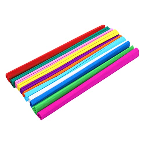 WOFASHPURET 12Rollen DIY Seidenpapier für Geschenkverpackungen Krepppapier Farben für Partydekorationen und Bastelprojekte Hochwertiges Langlebiges WOFASHPURET 12Rollen DIY Seidenpapier für Geschenkverpackungen Krepppapier Farben für Partydekorationen und Bastelprojekte Hochwertiges Langlebiges von WOFASHPURET