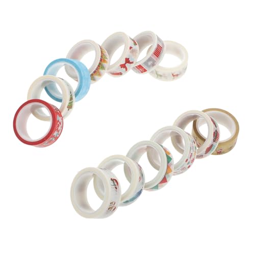 WOFASHPURET 13 Rollen Teiliges Weihnachts Deko Klebeband Bunte DIY Papierklebebänder Abreißbar Selbstklebend für Geschenkverpackung Planer Scrapbooking und Weihnachtsbaum Deko WOFASHPURET 13 Rollen Teiliges Weihnachts Deko Klebeband Bunte DIY Papierklebebänder Abreißbar Selbstklebend für Geschenkverpackung Planer Scrapbooking und Weihnachtsbaum Deko von WOFASHPURET
