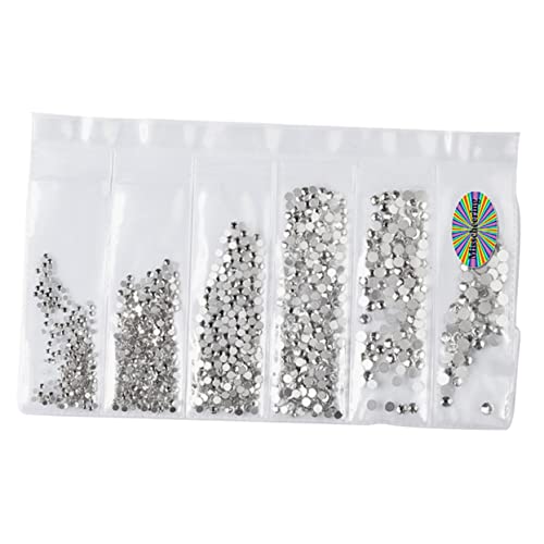 WOFASHPURET 1364Stücke Nail Art Strasssteine Teiliges Für DIY Maniküre Dekoration Weißes Für Natürliche Und Künstliche Nägel Zubehör Für Nagelkunst WOFASHPURET 1364Stücke Nail Art Strasssteine Teiliges Für DIY Maniküre Dekoration Weißes Für Natürliche Und Künstliche Nägel Zubehör Für Nagelkunst von WOFASHPURET