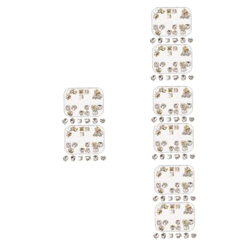 WOFASHPURET 192 Teiliges Glas-strasssteine Transparent Flach Rückseite Nagel Schmuck DIY Nagelkunst Dekorationen Langlebig Funkelnd für Party und Alltag von WOFASHPURET