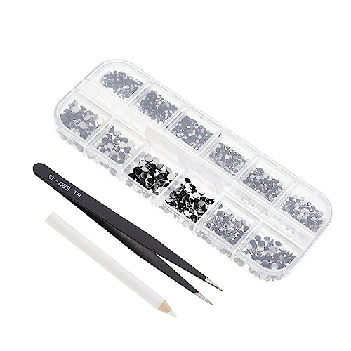 WOFASHPURET 1Satz Nail Art Dekorationsset Strasssteine Box DIY Maniküre Zubehör Flache Glasperlen für Nagelkunst für Nagelzauber und Make Up Anwendungen WOFASHPURET 1Satz Nail Art Dekorationsset Strasssteine Box DIY Maniküre Zubehör Flache Glasperlen für Nagelkunst für Nagelzauber und Make Up Anwendungen von WOFASHPURET