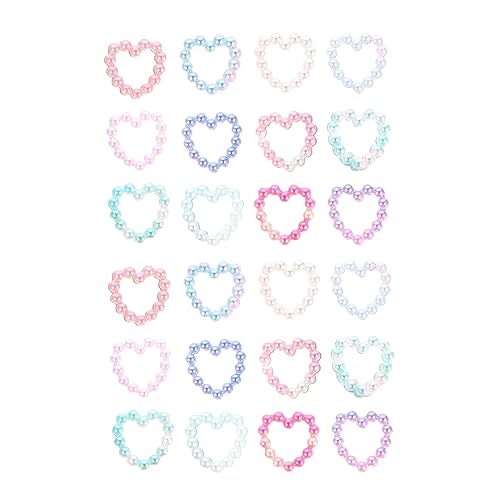 WOFASHPURET 1Tasche Herzförmige Perlen Nagelkunst Dekoration Glitzernde Maniküre Charms für DIY Nageldesigns Naturnägel und Kunstnägel Tolles von WOFASHPURET