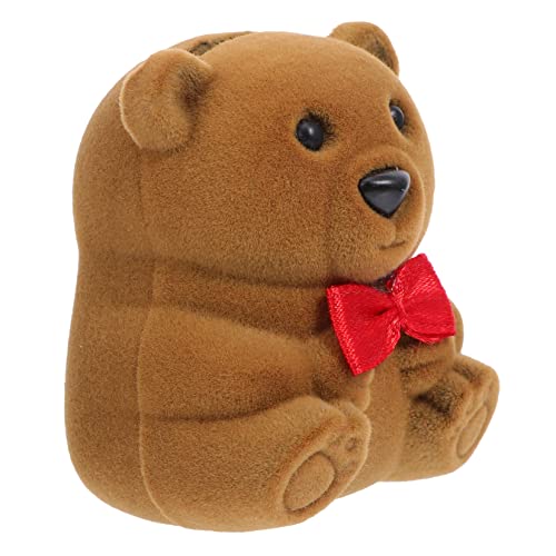 WOFASHPURET 1stück Bär Ringbox Aus Kreative Schmuckschatulle Für Verlobungsringe Und Valentinstag Für Hochzeit Und Überraschungen Schützend Und Einzigartig WOFASHPURET 1stück Bär Ringbox Aus Kreative Schmuckschatulle Für Verlobungsringe Und Valentinstag Für Hochzeit Und Überraschungen Schützend Und Einzigartig von WOFASHPURET