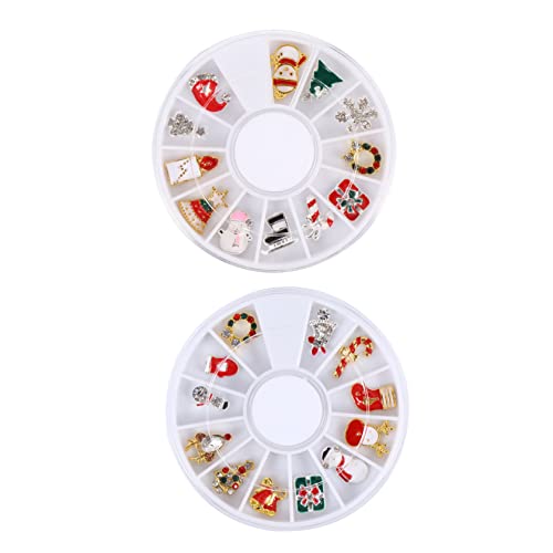WOFASHPURET 2 Boxen Boxen Weihnachts Nagelkunst Schmuck Schneeflocken Nail Art Charms Maniküre Dekoration für Diy Nägel Frauen WOFASHPURET 2 Boxen Boxen Weihnachts Nagelkunst Schmuck Schneeflocken Nail Art Charms Maniküre Dekoration für Diy Nägel Frauen von WOFASHPURET