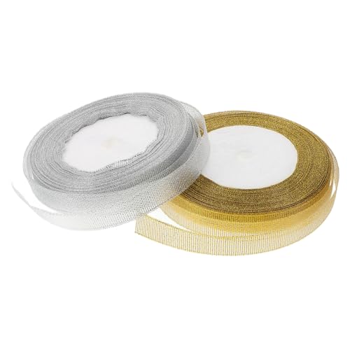 WOFASHPURET 2 Rollen Glitzerband für Diy Geschenkbänder Schleifen und Weihnachtsdekoration pro Hochdichtes Glittermaterial für Bastelprojekte WOFASHPURET 2 Rollen Glitzerband für Diy Geschenkbänder Schleifen und Weihnachtsdekoration pro Hochdichtes Glittermaterial für Bastelprojekte von WOFASHPURET