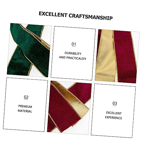WOFASHPURET 2 Rollen Samt Weihnachtsbänder Rot Grün Diy Geschenkverpackung Schleifenband Dekoratives Geschenkband für Weihnachtsbaum Deko und Geschenkboxen Vielseitig und Einfach zu Schneiden WOFASHPURET 2 Rollen Samt Weihnachtsbänder Rot Grün Diy Geschenkverpackung Schleifenband Dekoratives Geschenkband für Weihnachtsbaum Deko und Geschenkboxen Vielseitig und Einfach zu Schneiden von WOFASHPURET
