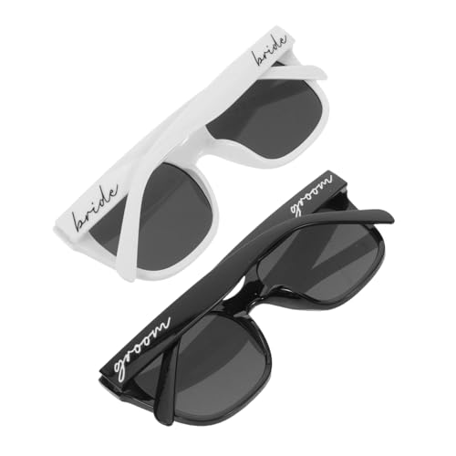 WOFASHPURET 2 Stück Braut Bräutigam Wasserklare Kunststoffbrillen Leicht Komfortabel Für Junggesellenabschied Hochzeitsfeier Fotorequisiten Partygeschenke WOFASHPURET 2 Stück Braut Bräutigam Wasserklare Kunststoffbrillen Leicht Komfortabel Für Junggesellenabschied Hochzeitsfeier Fotorequisiten Partygeschenke von WOFASHPURET