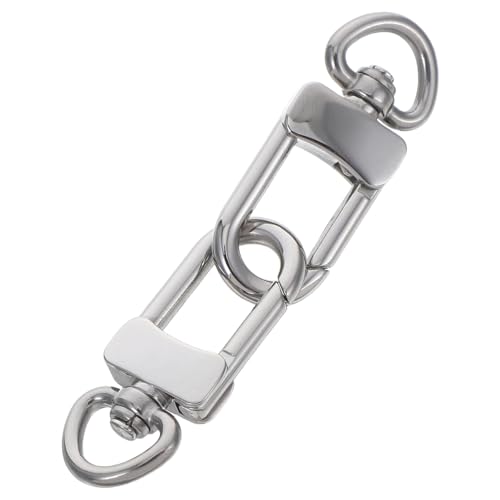 WOFASHPURET 2 Stück Kleine Schlüsselanhänger mit Drehbarem Schnapphaken Karabinertyp Schnappverschluss für Taschen Schmuckherstellung Vielseitige Schlüsselring Clips von WOFASHPURET
