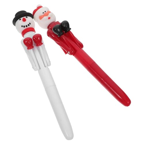 WOFASHPURET 2 Stück Weihnachts Kugelschreiber mit Box Weihnachtsmann und Schneemann Design für Schule Büro und Weihnachtsfeiern als für WOFASHPURET 2 Stück Weihnachts Kugelschreiber mit Box Weihnachtsmann und Schneemann Design für Schule Büro und Weihnachtsfeiern als für von WOFASHPURET