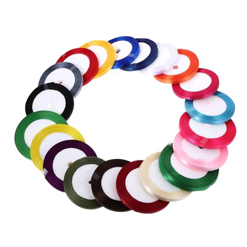 WOFASHPURET 20 Rollen Geschenkband Yards Je Rolle Bunte Diy Geschenkverpackung Schleifenband Multifunktionale Deko für Festival Party Tischdeko Blumenstrauß WOFASHPURET 20 Rollen Geschenkband Yards Je Rolle Bunte Diy Geschenkverpackung Schleifenband Multifunktionale Deko für Festival Party Tischdeko Blumenstrauß von WOFASHPURET