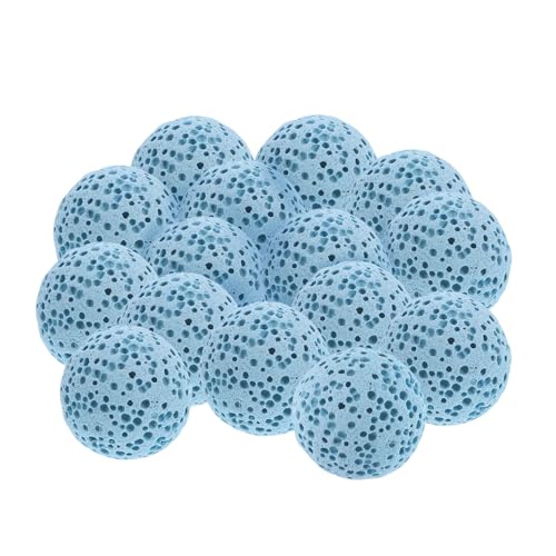 WOFASHPURET 20 Stück Natürliche Vulkangestein Duftperlen Ätherische Öle Diffusor Steine für Aromatherapie Runde Lava Perlen für Auto und DIY Schmuck WOFASHPURET 20 Stück Natürliche Vulkangestein Duftperlen Ätherische Öle Diffusor Steine für Aromatherapie Runde Lava Perlen für Auto und DIY Schmuck von WOFASHPURET