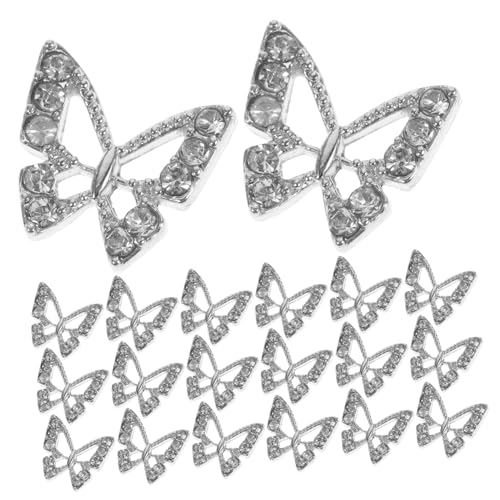 WOFASHPURET 20 Stück Teiliges Schmetterling Nagel Charm mit Funkelnden Strasssteinen Kreative Nagelkunst Dekoration für Damen Einfache Anwendung für Party Geburtstag Weihnachten und DIY WOFASHPURET 20 Stück Teiliges Schmetterling Nagel Charm mit Funkelnden Strasssteinen Kreative Nagelkunst Dekoration für Damen Einfache Anwendung für Party Geburtstag Weihnachten und DIY von WOFASHPURET