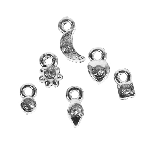 WOFASHPURET 2Sätze Nagelkunst Charms Silberfarbenes DIY Nageldekor für Maniküre Vielseitige Nagelverzierungen und für Nail Art WOFASHPURET 2Sätze Nagelkunst Charms Silberfarbenes DIY Nageldekor für Maniküre Vielseitige Nagelverzierungen und für Nail Art von WOFASHPURET