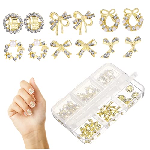 WOFASHPURET 30Stücke Teiliges Nageldekor Metall Nail Charms Für Nagelkunst Glänzende Nageldekorationen Einfach Zu Verwenden Für DIY Maniküren Mit Praktischem von WOFASHPURET