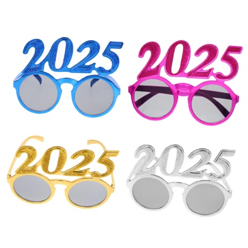WOFASHPURET 4 Stück Digitale Brille Dekorativ Produkt Brillen 2025 Abschlussbrille 2025 Led Neujahr Kostüm Brillen Bunt Partybrille 2025 Gold Neujahrsbrille Grad Jahreszeit Stk WOFASHPURET 4 Stück Digitale Brille Dekorativ Produkt Brillen 2025 Abschlussbrille 2025 Led Neujahr Kostüm Brillen Bunt Partybrille 2025 Gold Neujahrsbrille Grad Jahreszeit Stk von WOFASHPURET