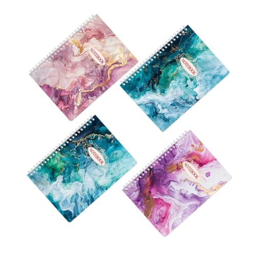 WOFASHPURET 4 Stück Marble Notepad Teiliges Spiral Notizbuch mit Seiten Liniertes Design für Büro Schule und Unterwegs für Notizen und Planungen WOFASHPURET 4 Stück Marble Notepad Teiliges Spiral Notizbuch mit Seiten Liniertes Design für Büro Schule und Unterwegs für Notizen und Planungen von WOFASHPURET