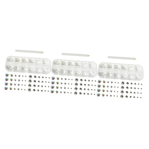 WOFASHPURET 5 Sätze Flaches Nagelschmuckset mit Strasssteinen und Aufnahmestift für Nageldesigns Nail Art Zubehör für Maniküre und Dekoration WOFASHPURET 5 Sätze Flaches Nagelschmuckset mit Strasssteinen und Aufnahmestift für Nageldesigns Nail Art Zubehör für Maniküre und Dekoration von WOFASHPURET
