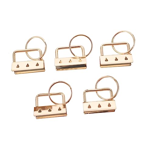 WOFASHPURET 5 Stück Metallschnalle Handwerk Herstellung Zubehör Geldbeutel Clips Schlüssel Taschen Clip Für Schmuckkordelenden Riemenende Verschlussschnallen Bandendenklemmen Golden WOFASHPURET 5 Stück Metallschnalle Handwerk Herstellung Zubehör Geldbeutel Clips Schlüssel Taschen Clip Für Schmuckkordelenden Riemenende Verschlussschnallen Bandendenklemmen Golden von WOFASHPURET