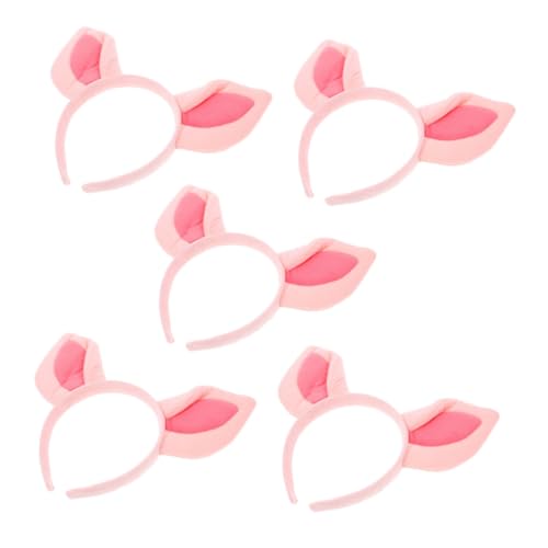 WOFASHPURET 5 Stück Schweineohr Stirnband Tierohren Haarreif Tierohren Für Kostüm Ohr Haarband Halloween Stirnband Bühnen Performance Requisite Halloween Zubehör Cosplay Kostüm Rosa WOFASHPURET 5 Stück Schweineohr Stirnband Tierohren Haarreif Tierohren Für Kostüm Ohr Haarband Halloween Stirnband Bühnen Performance Requisite Halloween Zubehör Cosplay Kostüm Rosa von WOFASHPURET