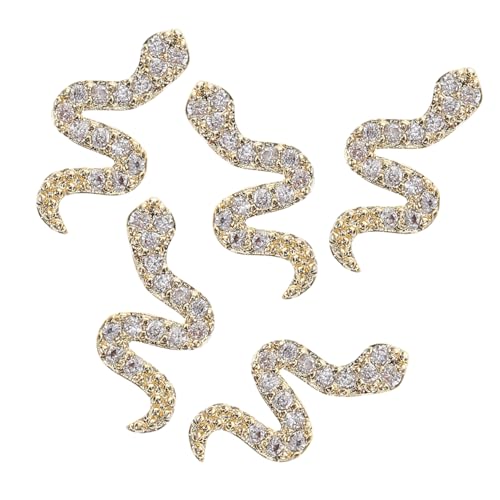 WOFASHPURET 5 Stück Teiliges Retro Schlangen Charms Legierung für Diy Nagelkunst für Partys und Hochzeiten Einfache Anwendung für Trendige Nageldesigns WOFASHPURET 5 Stück Teiliges Retro Schlangen Charms Legierung für Diy Nagelkunst für Partys und Hochzeiten Einfache Anwendung für Trendige Nageldesigns von WOFASHPURET