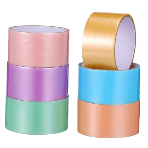 WOFASHPURET 6 Rollen Breites Klebeband Selbstklebende Bänder für Diy Projekte Stressabbau und Bastelideen Vielseitige Anwendungen WOFASHPURET 6 Rollen Breites Klebeband Selbstklebende Bänder für Diy Projekte Stressabbau und Bastelideen Vielseitige Anwendungen von WOFASHPURET