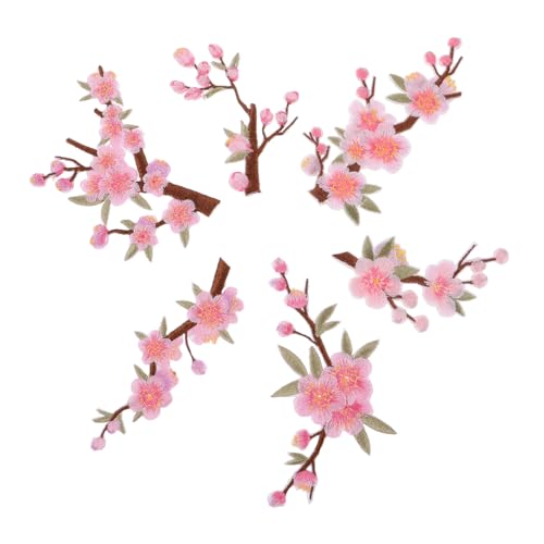 WOFASHPURET 6 Stück Teiliges Bestickter Pflaumenblüten Applikationen mit Klebe und Bügelfunktion Farbecht und Cartoonhaft für Kleidung Taschen Hüte DIY Reparatur und Dekorative Gestaltung WOFASHPURET 6 Stück Teiliges Bestickter Pflaumenblüten Applikationen mit Klebe und Bügelfunktion Farbecht und Cartoonhaft für Kleidung Taschen Hüte DIY Reparatur und Dekorative Gestaltung von WOFASHPURET
