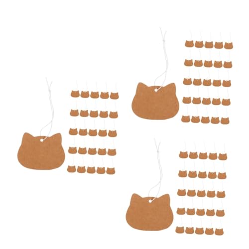 WOFASHPURET 600 Stck. Schreibbare Kraftpapier Preisanhänger mit Elastischem Faden Blanko Hängende Etiketten für Schmuck Kleidung DIY Bastelbedarf Langlebig Handschriftfreundlich Vielseitig von WOFASHPURET