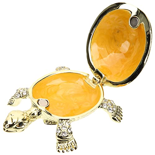 WOFASHPURET Elegante Schmuckschatulle Aus Metall Mit Schildkrötenmotiv Tragbare Schmuckaufbewahrungsbox Für Damen Für Ohrringe Und Halsketten Einzigartige Schreibtischdekoration WOFASHPURET Elegante Schmuckschatulle Aus Metall Mit Schildkrötenmotiv Tragbare Schmuckaufbewahrungsbox Für Damen Für Ohrringe Und Halsketten Einzigartige Schreibtischdekoration von WOFASHPURET