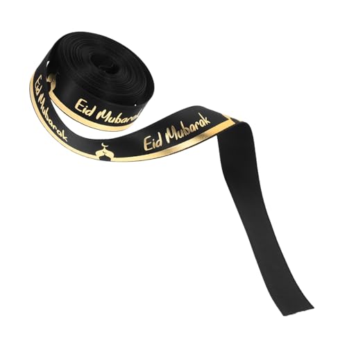 WOFASHPURET Fite Decorative Ribbon Bänder für Handwerk Geschenkbänder Partybänder bedrucktes Band zum Basteln Bänder einwickeln eid liefert Feierband Feier liefert Zierband Polyester Schwarz WOFASHPURET Fite Decorative Ribbon Bänder für Handwerk Geschenkbänder Partybänder bedrucktes Band zum Basteln Bänder einwickeln eid liefert Feierband Feier liefert Zierband Polyester Schwarz von WOFASHPURET