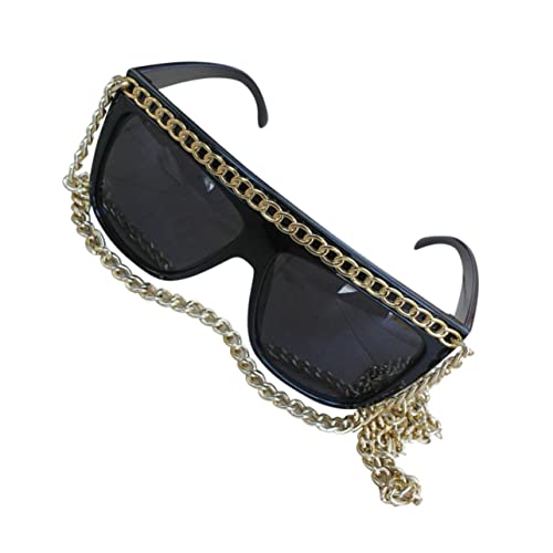 WOFASHPURET Funny Gold Chain Partybrille mit Halterung Lustige Kostüm Accessoires für Karneval Halloween und Maskerade Leicht und Fotorequisit für Jede Feier WOFASHPURET Funny Gold Chain Partybrille mit Halterung Lustige Kostüm Accessoires für Karneval Halloween und Maskerade Leicht und Fotorequisit für Jede Feier von WOFASHPURET