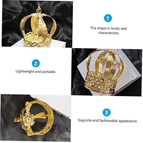 WOFASHPURET Geburtstagskronen Cake Topper Goldfarben Langlebig Eisendekoration Multifunktional für Tortendeko Jungen Mädchen Party Zubehör WOFASHPURET Geburtstagskronen Cake Topper Goldfarben Langlebig Eisendekoration Multifunktional für Tortendeko Jungen Mädchen Party Zubehör von WOFASHPURET