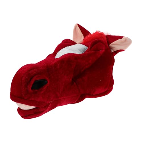 WOFASHPURET Horse Head Accessory Maskotthut Atmungsaktiv Lustig Tierkostüm Für Karneval Fasching Cosplay Bühne Party WOFASHPURET Horse Head Accessory Maskotthut Atmungsaktiv Lustig Tierkostüm Für Karneval Fasching Cosplay Bühne Party von WOFASHPURET