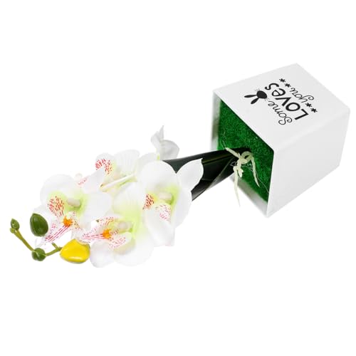 WOFASHPURET Künstliche Orchidee Bonsai Dekoration Realistische Potted Pflanze Für Wohnraum Büro Garten Pflegeleichte Kunstblume Im Topf Für Tisch Raumschmuck Weißer Kunststoff WOFASHPURET Künstliche Orchidee Bonsai Dekoration Realistische Potted Pflanze Für Wohnraum Büro Garten Pflegeleichte Kunstblume Im Topf Für Tisch Raumschmuck Weißer Kunststoff von WOFASHPURET