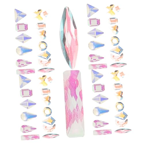 WOFASHPURET Nagelstrasssteine Selbstklebende Edelsteine Für Nagelkunst Maniküre DIY Bastelprojekte Transparent Für Hochzeiten Partys Besondere von WOFASHPURET