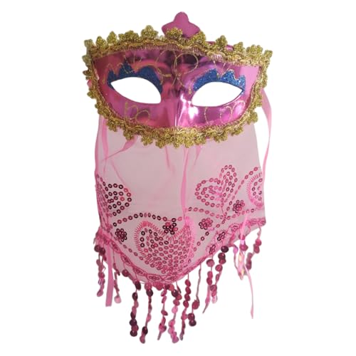 WOFASHPURET Schleier Maske Kostüm Schleier Halloween-Masken Gesichtsschleier-Maske halloween masken halloweenmaske Maskerade-Maske Frauenmaske Tanzschleier Abschlussball Requisiten von WOFASHPURET